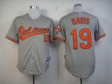 Baltimore Orioles #19 Chris Davis Grey Cool Base Stitched MLB Jersey