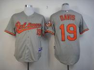 Baltimore Orioles #19 Chris Davis Grey Cool Base Stitched MLB Jersey