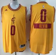 Cleveland Cavaliers -0 Kevin Love Yellow 2014-15 Christmas Day Stitched NBA Jersey
