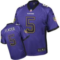 Nike Ravens -5 Joe Flacco Purple Team Color Men's Stitched NFL Elite Drift Fashion Jersey Nike Ravens -5 Joe Flacco Purple Team Color Men's Stitched NFL Elite Drift Fashion Jersey