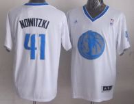 Dallas Mavericks -41 Dirk Nowitzki White 2013 Christmas Day Swingman Stitched NBA Jersey