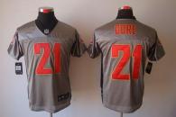 Nike San Francisco 49ers -21 Frank Gore Grey Shadow Mens Stitched NFL Elite Jersey