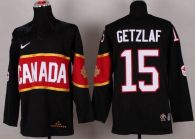 Olympic 2014 CA 15 Ryan Getzlaf Black Stitched NHL Jersey