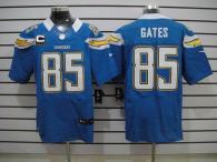 Nike San Diego Chargers #85 Antonio Gates Electric Blue Alternate With C Patch Men‘s Stitched NFL El