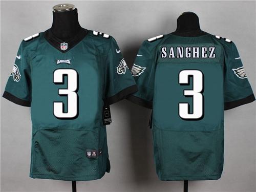 Nike Philadelphia Eagles #3 Mark Sanchez Midnight Green Team Color Men's Stitched NFL New Elite Jers