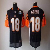 Nike Bengals -18 A J Green Black Team Color With Hall of Fame 50th Patch Stitched NFL Elite Jersey Nike Bengals -18 A J Green Black Team Color With Hall of Fame 50th Patch Stitched NFL Elite Jersey