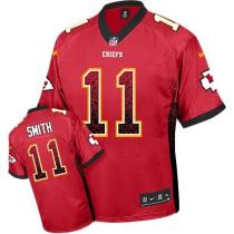 Nike Kansas City Chiefs #11 Alex Smith Red Team Color Men's Stitched NFL Elite Drift Fashion Jersey