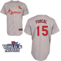 St Louis Cardinals #15 Rafael Furcal Grey Cool Base 2013 World Series Patch Stitched MLB Jersey St Louis Cardinals #15 Rafael Furcal Grey Cool Base 2013 World Series Patch Stitched MLB Jersey