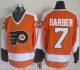 Philadelphia Flyers -7 Bill Barber Orange CCM Throwback Stitched NHL Jersey