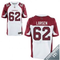 Nike Arizona Cardinals -62 Larsen Jersey White Elite Road Jersey