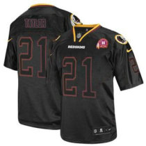Nike Redskins -21 Sean Taylor Lights Out Black With 80TH Patch Stitched NFL Elite Jersey Nike Redskins -21 Sean Taylor Lights Out Black With 80TH Patch Stitched NFL Elite Jersey