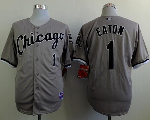 Chicago White Sox -1 Adam Eaton Grey Cool Base Stitched MLB Jersey