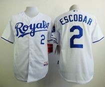 Kansas City Royals -2 Alcides Escobar White Cool Base Stitched MLB Jersey Kansas City Royals -2 Alcides Escobar White Cool Base Stitched MLB Jersey