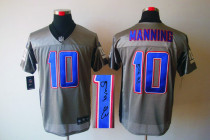 Autographed Nike New York Giants #10 Eli Manning Grey Shadow Men's Stitched NFL Elite Jersey Autographed Nike New York Giants #10 Eli Manning Grey Shadow Men's Stitched NFL Elite Jersey