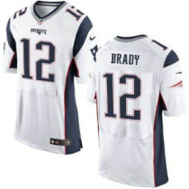 Nike New England Patriots -12 Tom Brady White Stitched NFL New Elite Jersey Nike New England Patriots -12 Tom Brady White Stitched NFL New Elite Jersey