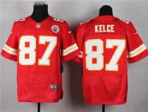 Nike Kansas City Chiefs #87 Travis Kelce Red Team Color Men's Stitched NFL Elite Jersey