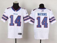 Nike Bills -14 Sammy Watkins White Men's Stitched NFL New Elite Jersey