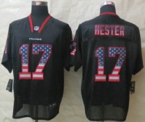 Nike Atlanta Falcons 17 Devin Hester USA Flag Fashion Black Elite Jerseys Nike Atlanta Falcons 17 Devin Hester USA Flag Fashion Black Elite Jerseys