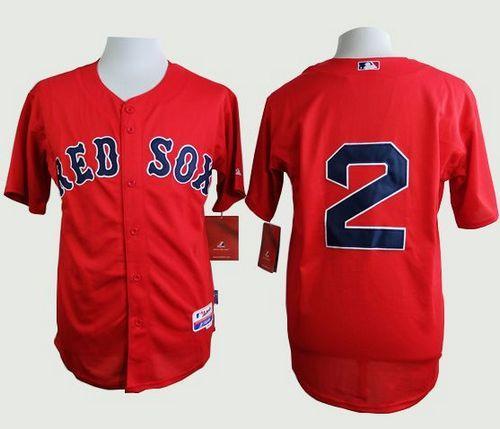 Boston Red Sox #2 Xander Bogaerts Red Cool Base Stitched MLB Jersey