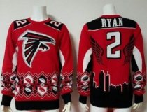 Nike Atlanta Falcons 2 Matt Ryan Red Black Ugly Sweater Nike Atlanta Falcons 2 Matt Ryan Red Black Ugly Sweater