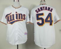 Minnesota Twins -54 Ervin Santana White Home Cool Base Stitched MLB Jersey Minnesota Twins -54 Ervin Santana White Home Cool Base Stitched MLB Jersey