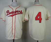 Milwaukee Brewers -4 Paul Molitor Cream 1948 Turn Back The Clock Stitched MLB Jersey