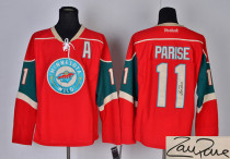 Autographed Minnesota Wild -11 Zach Parise Red Stitched NHL Jersey Autographed Minnesota Wild -11 Zach Parise Red Stitched NHL Jersey