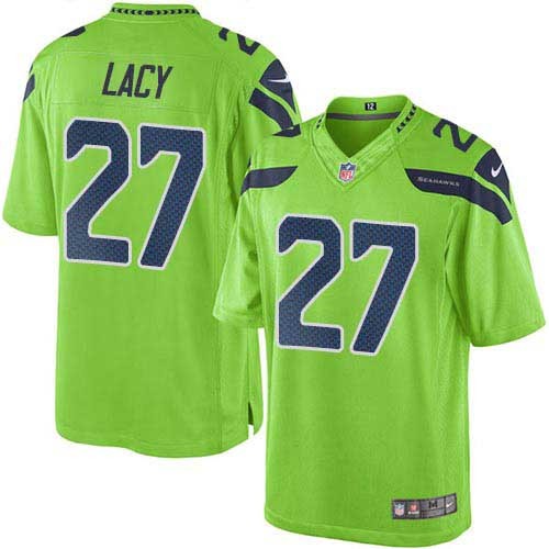 Nike Seahawks -27 Eddie Lacy Green Stitched NFL Limited Rush Jersey