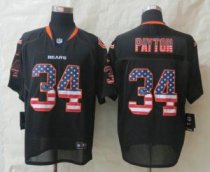 New Nike Chicago Bears -34 Walter Payton USA Flag Fashion Black Elite Jerseys New Nike Chicago Bears -34 Walter Payton USA Flag Fashion Black Elite Jerseys