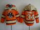 Pittsburgh Pirates #34 A J  Burnett Orange Sawyer Hooded Sweatshirt MLB Hoodie