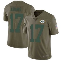 Nike Packers -17 Davante Adams Olive Stitched NFL Limited 2017 Salute To Service Jersey Nike Packers -17 Davante Adams Olive Stitched NFL Limited 2017 Salute To Service Jersey
