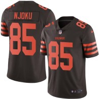 Nike Browns -85 David Njoku Brown Stitched NFL Limited Rush Jersey