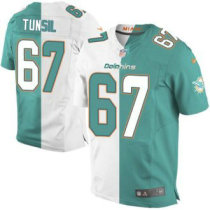 Nike Dolphins -67 Laremy Tunsil Aqua Green White Stitched NFL Elite Split Jersey Nike Dolphins -67 Laremy Tunsil Aqua Green White Stitched NFL Elite Split Jersey