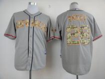 San Francisco Giants #28 Buster Posey Grey USMC Cool Base Stitched MLB Jersey