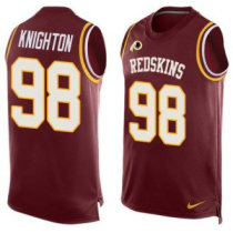 Nike Redskins -98 Terrance Knighton Burgundy Red Team Color Stitched NFL Limited Tank Top Jersey Nike Redskins -98 Terrance Knighton Burgundy Red Team Color Stitched NFL Limited Tank Top Jersey