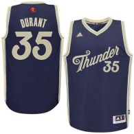 Oklahoma City Thunder -35 Kevin Durant Navy Blue 2015-2016 Christmas Day Stitched NBA Jersey