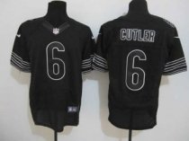 Nike Bears -6 Jay Cutler Black Shadow Stitched NFL Elite Jersey