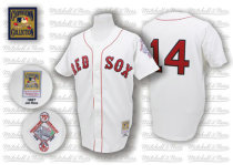 Mitchell And Ness 1987 Boston Red Sox #14 Jim Rice White Throwback Stitched MLB Jersey Mitchell And Ness 1987 Boston Red Sox #14 Jim Rice White Throwback Stitched MLB Jersey