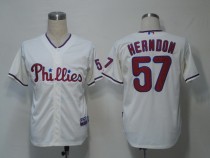 Philadelphia Phillies #57 David Herndon Cream Cool Base Stitched MLB Jersey Philadelphia Phillies #57 David Herndon Cream Cool Base Stitched MLB Jersey