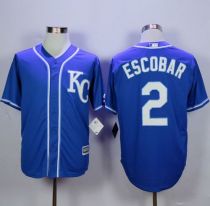 Kansas City Royals -2 Alcides Escobar Blue Alternate 2 New Cool Base Stitched MLB Jersey Kansas City Royals -2 Alcides Escobar Blue Alternate 2 New Cool Base Stitched MLB Jersey