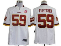 Nike Redskins -59 London Fletcher White With 80TH Patch Stitched NFL Limited Jersey Nike Redskins -59 London Fletcher White With 80TH Patch Stitched NFL Limited Jersey