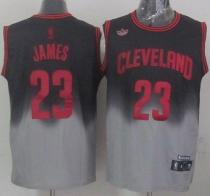 Cleveland Cavaliers -23 LeBron James Black Grey Fadeaway Fashion Stitched NBA Jersey Cleveland Cavaliers -23 LeBron James Black Grey Fadeaway Fashion Stitched NBA Jersey