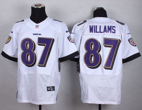 Nike Ravens -87 Maxx Williams White Men's Stitched NFL New Elite Jersey