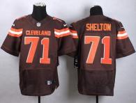 Nike Cleveland Browns -71 Danny Shelton Brown Team Color Men's Stitched NFL New Elite Jersey