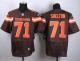 Nike Cleveland Browns -71 Danny Shelton Brown Team Color Men's Stitched NFL New Elite Jersey