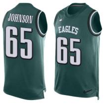 Nike Eagles -65 Lane Johnson Midnight Green Team Color Stitched NFL Limited Tank Top Jersey Nike Eagles -65 Lane Johnson Midnight Green Team Color Stitched NFL Limited Tank Top Jersey