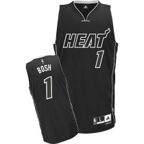 Miami Heat -1 Chris Bosh Black Black Shadow Stitched NBA Jersey Miami Heat -1 Chris Bosh Black Black Shadow Stitched NBA Jersey