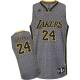 Los Angeles Lakers -24 Kobe Bryant Grey Static Fashion Stitched NBA Jersey