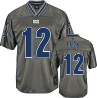 Nike Indianapolis Colts #12 Andrew Luck Grey Men's Stitched NFL Elite Vapor Jersey