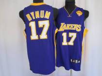 Los Angeles Lakers -17 Andrew Bynum Stitched Purple Final Patch NBA Jersey Los Angeles Lakers -17 Andrew Bynum Stitched Purple Final Patch NBA Jersey